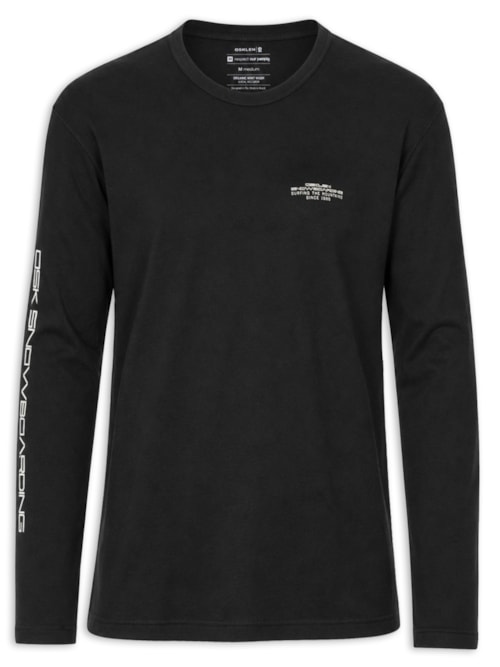 Camiseta Masculina Manga Longa Skateboarding SK8 – Preto