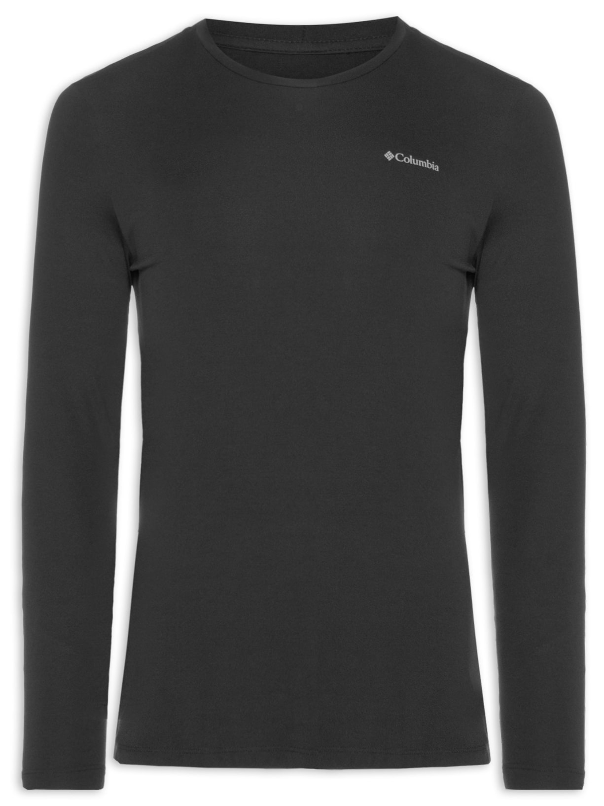 Camiseta Masculina Manga Longa Sportwear Neblina Omni-Shade Fps 50 Preto Columbia