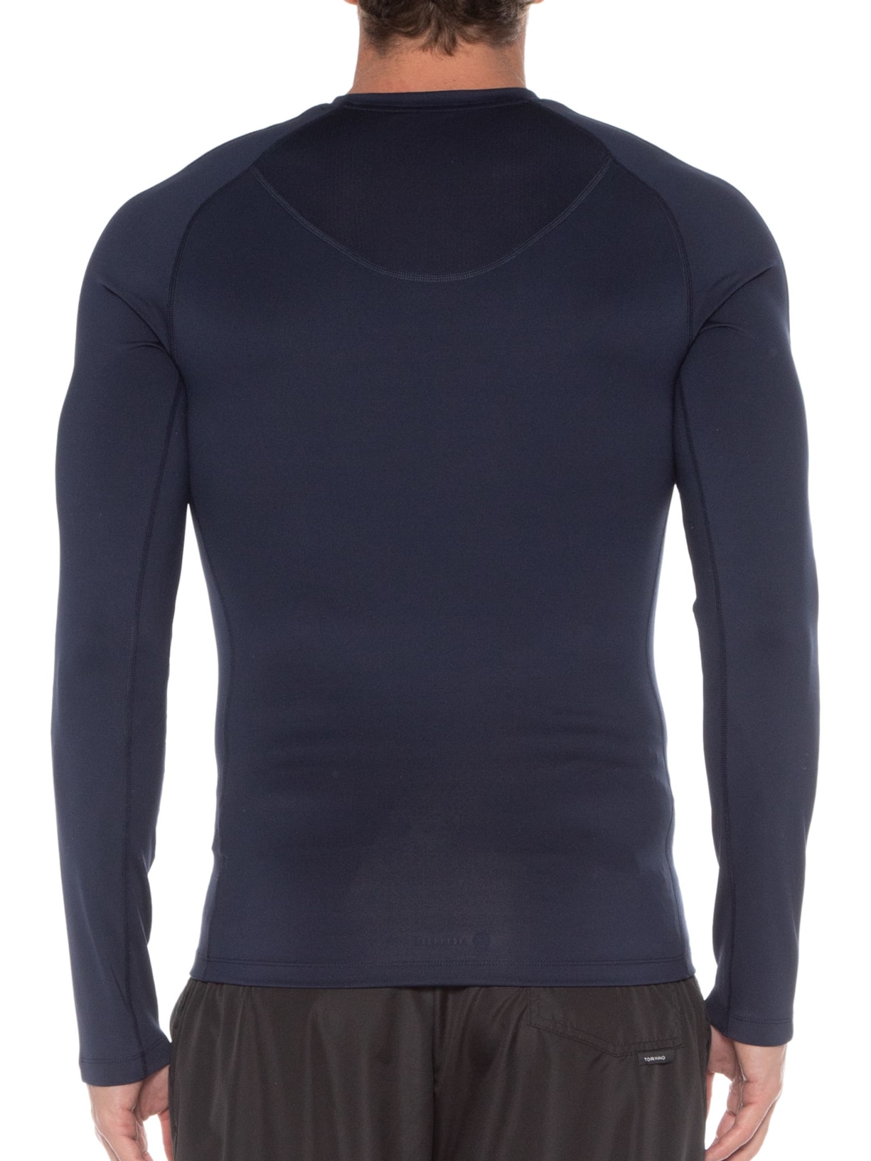 Camiseta Masculina Manga Longa Techfit Azul Adidas