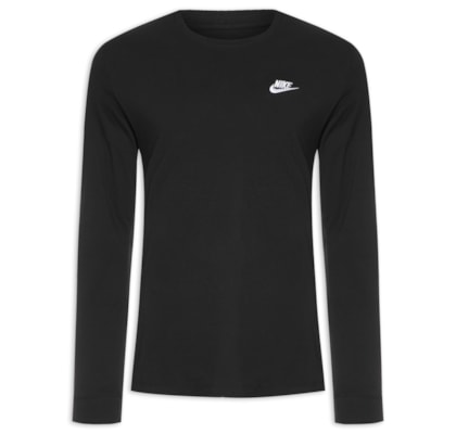 Camiseta Masculina Manga Longa Tee Ls Embrd - Preto