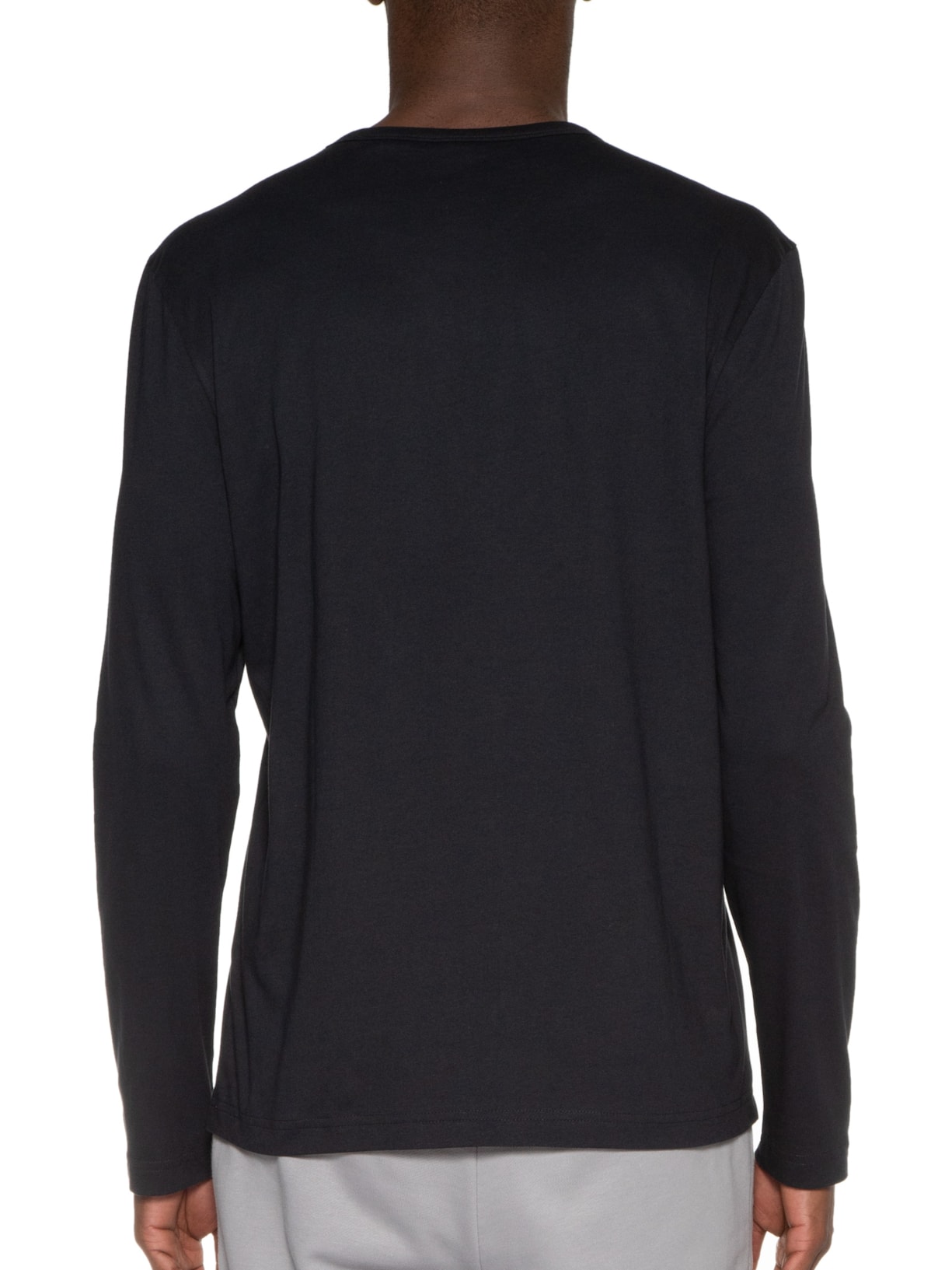 Camiseta Masculina Manga Longa Togn Curved Azul Boss