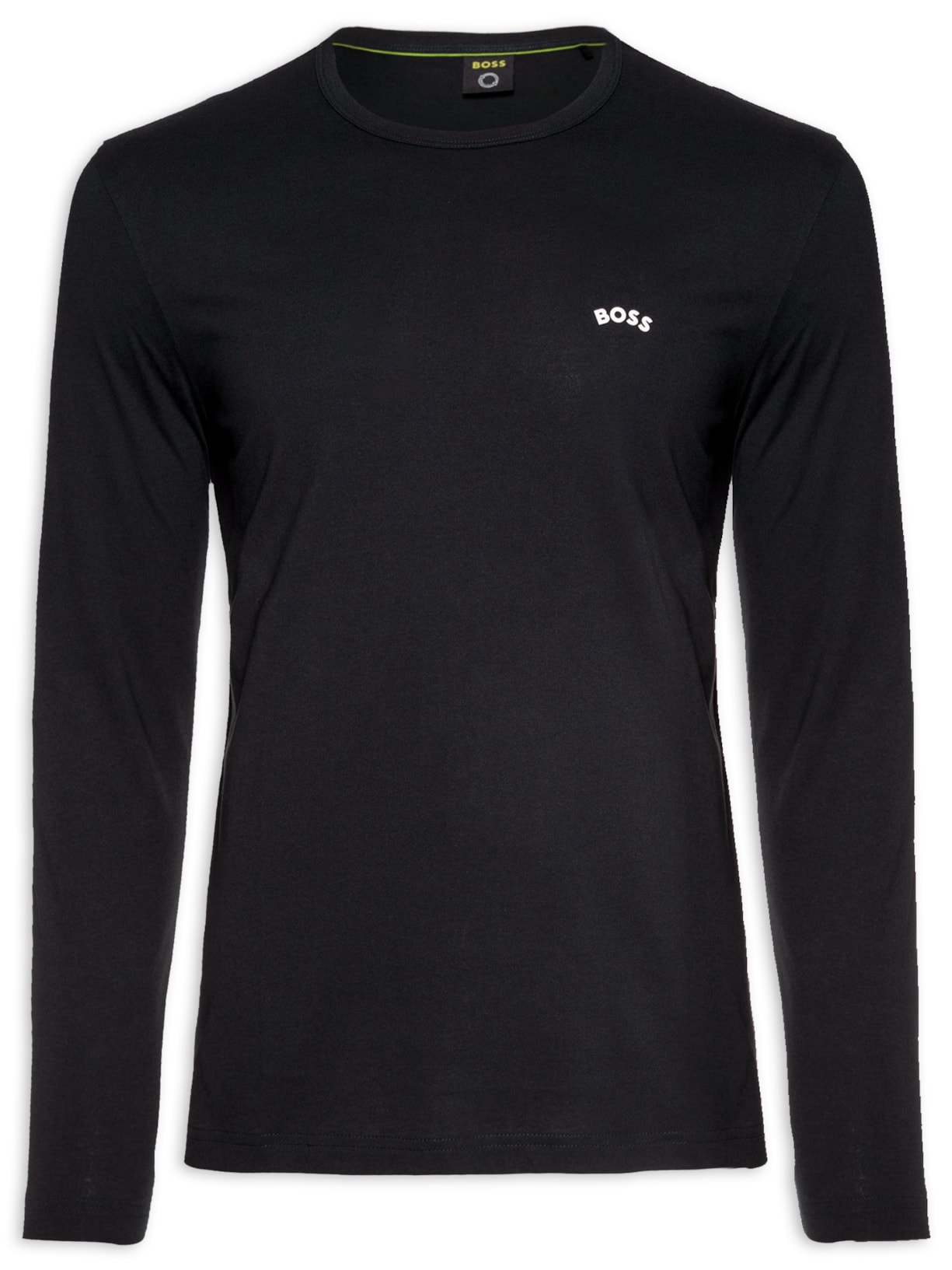 Camiseta Masculina Manga Longa Togn Curved Azul Boss