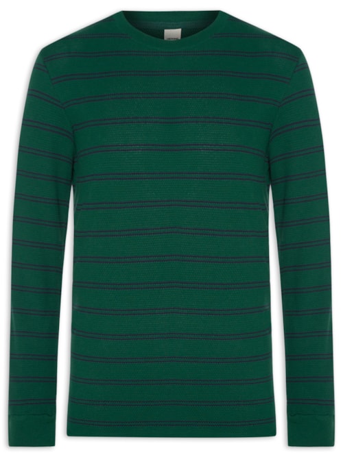 Camiseta Masculina Manga Longa - Verde
