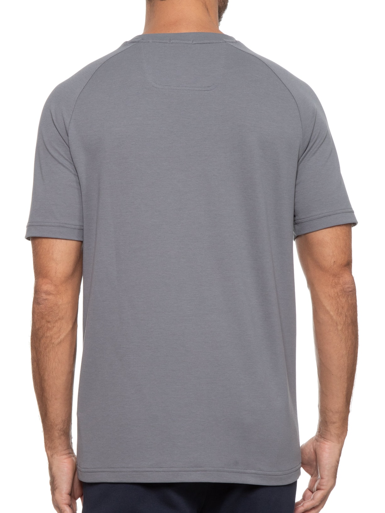 Camiseta Masculina Manga Raglã Cinza Boss