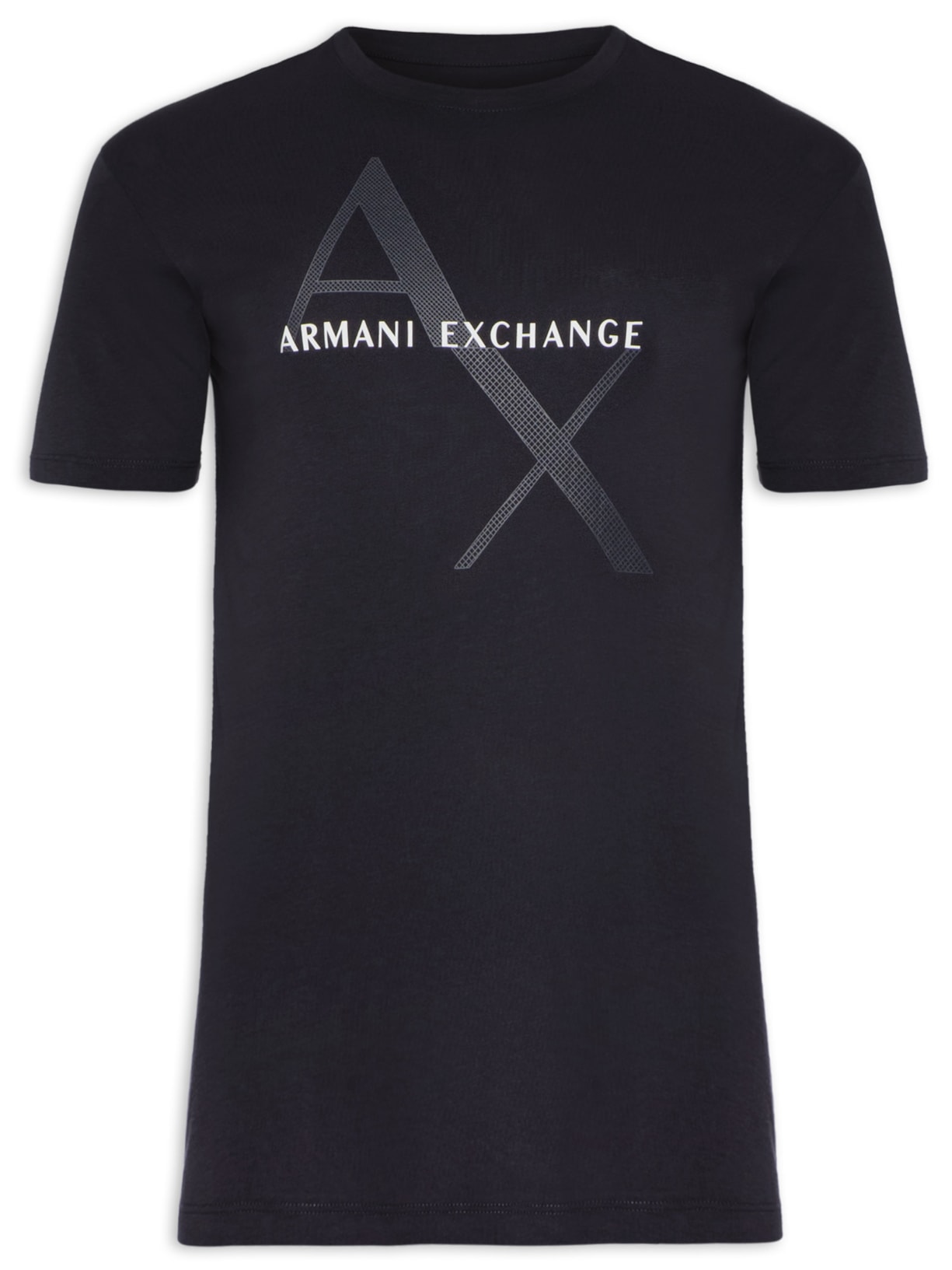 Camiseta Masculina Mangas Curtas Azul Armani Exchange