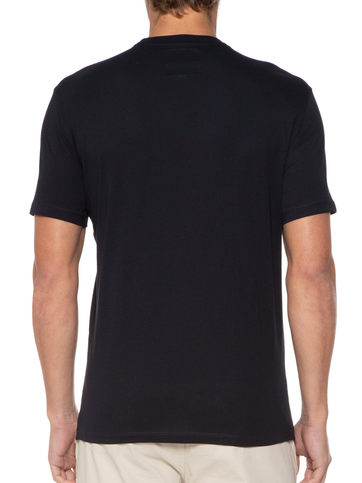 Camiseta Masculina Mangas Curtas Azul Armani Exchange