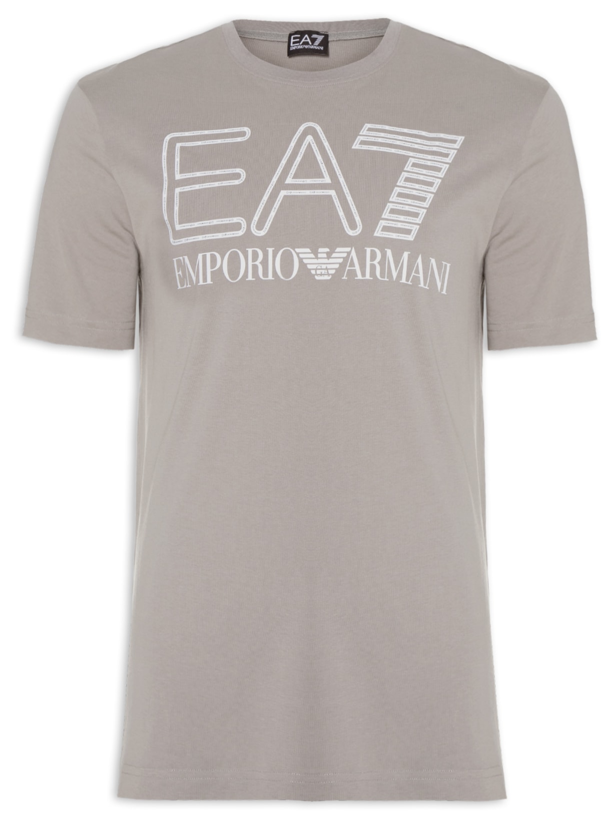 Camiseta Masculina Mangas Curtas Cinza Ea7 Emporio Armani