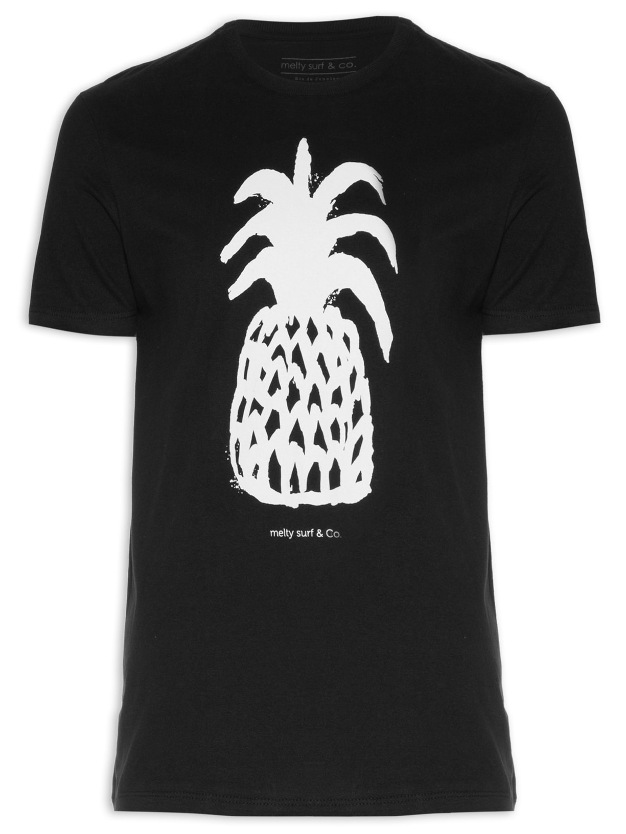 Camiseta Masculina Mangas Curtas - Preto