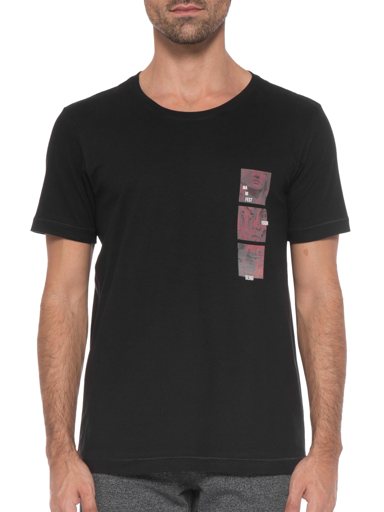 Camiseta Masculina Manifest Preto Urbô