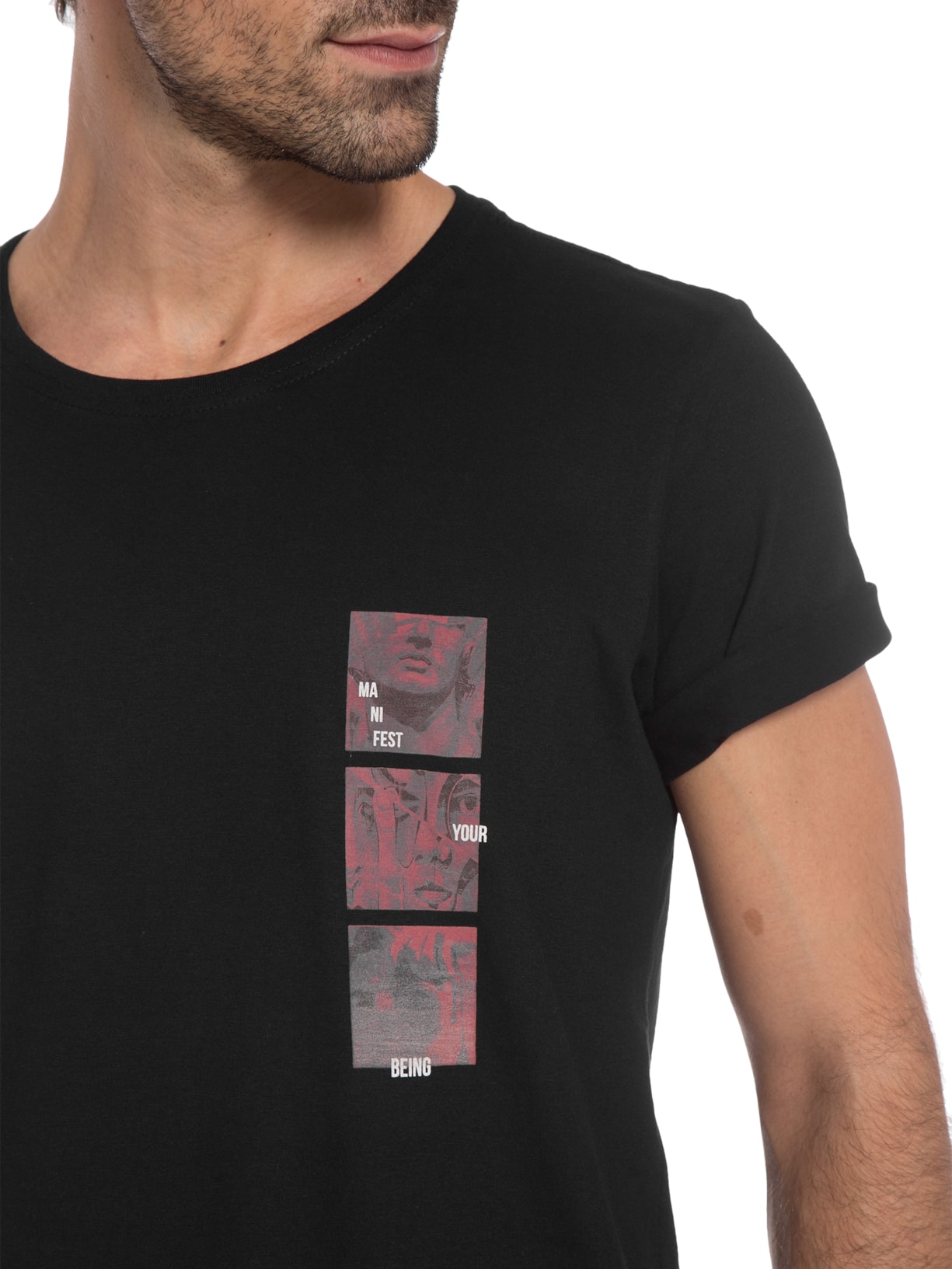 Camiseta Masculina Manifest Preto Urbô