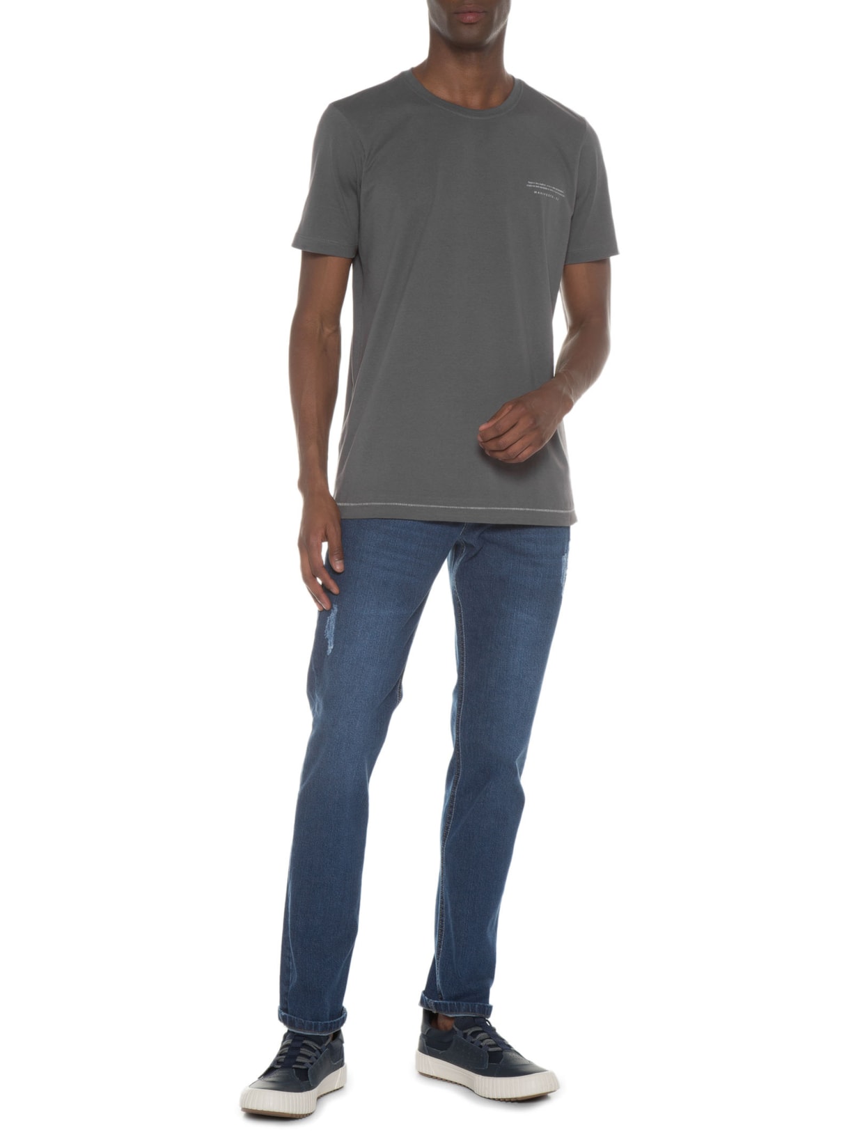 Camiseta Masculina Manifeste-se Cinza Urbô