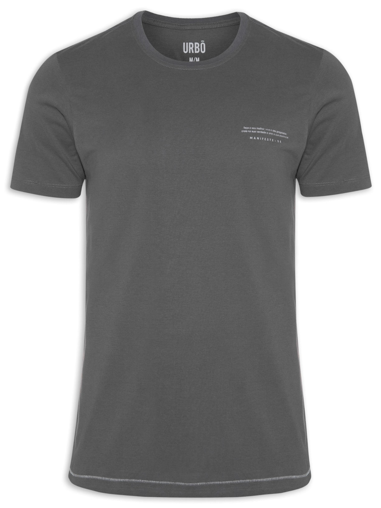Camiseta Masculina Manifeste-se - Cinza