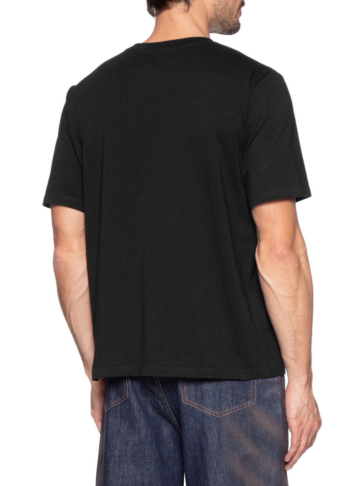 Camiseta Masculina Mannequin Print Jersey – Preto Mm6 Maison Margiela