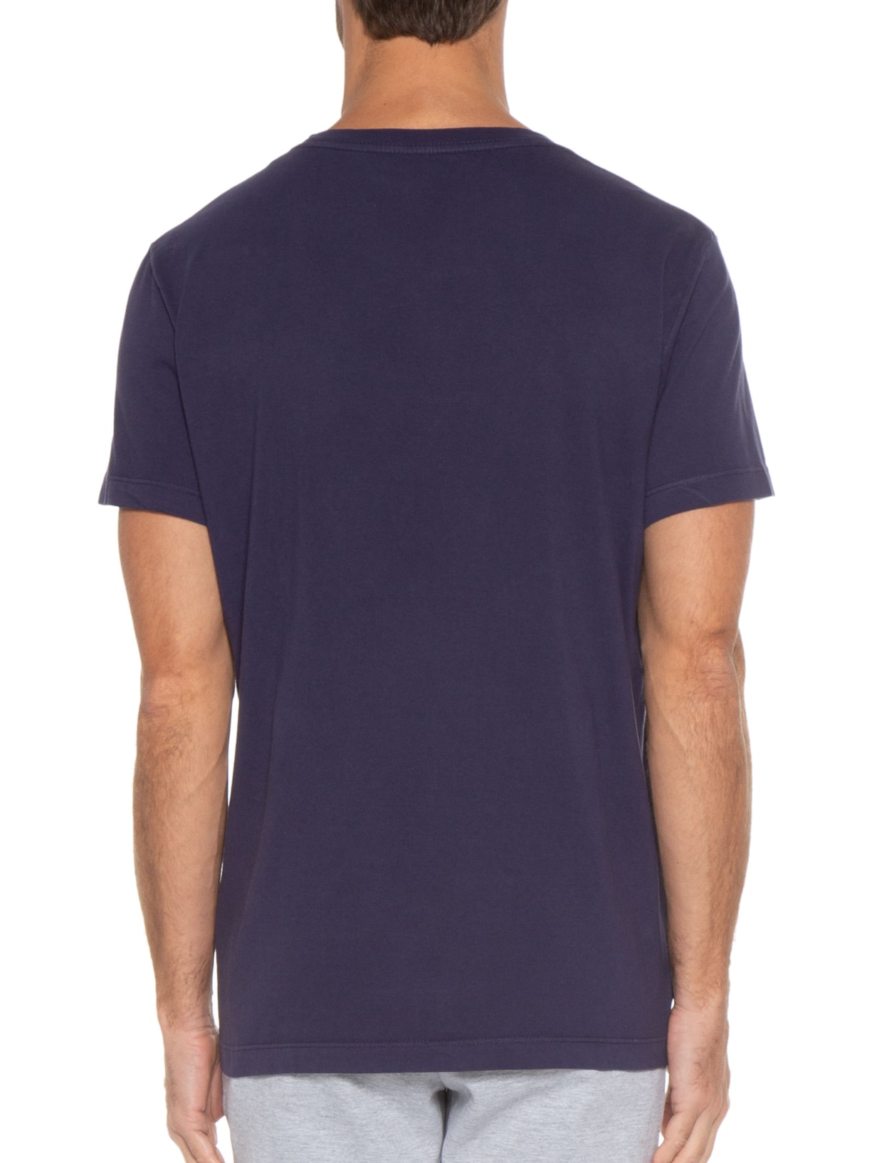 Camiseta Masculina Manuscrito Manga Curta Roxo Richards