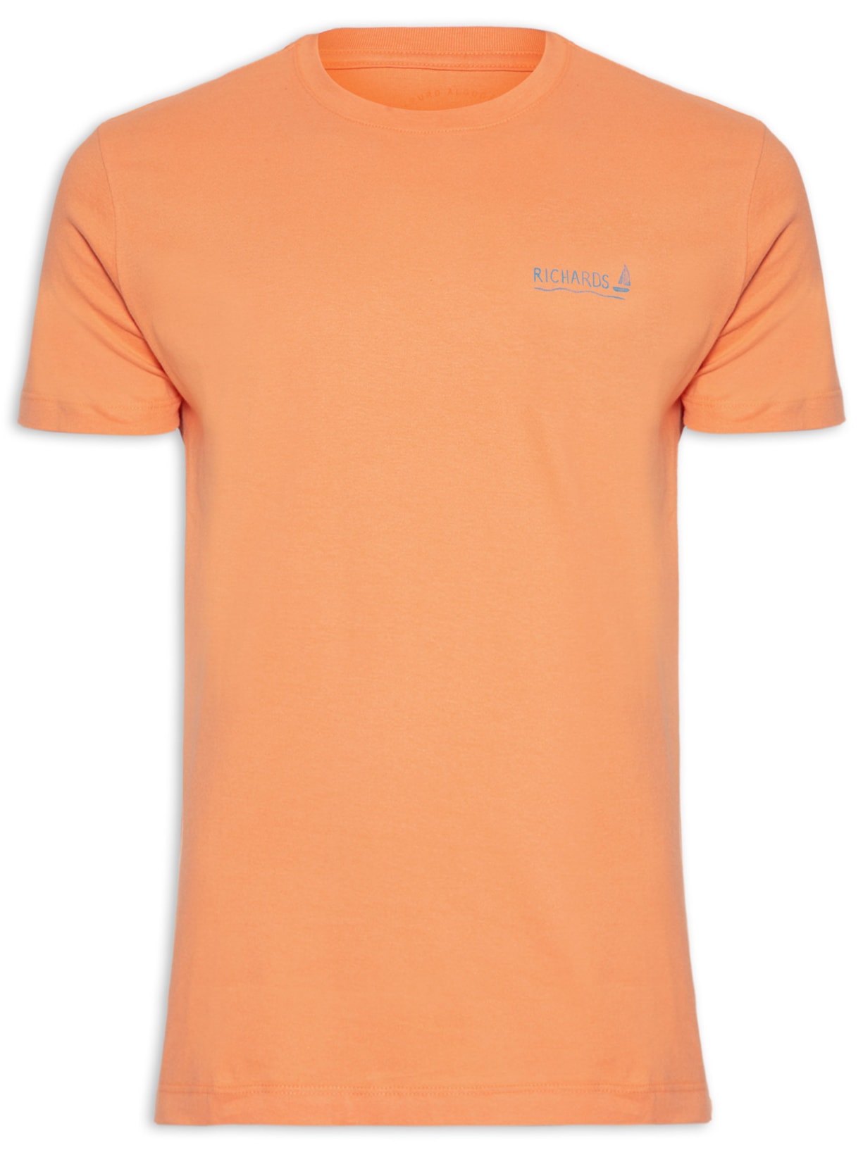 Camiseta Masculina Map Relevo - Laranja
