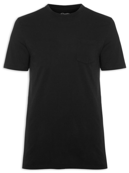 Camiseta Masculina Mapa - Preto
