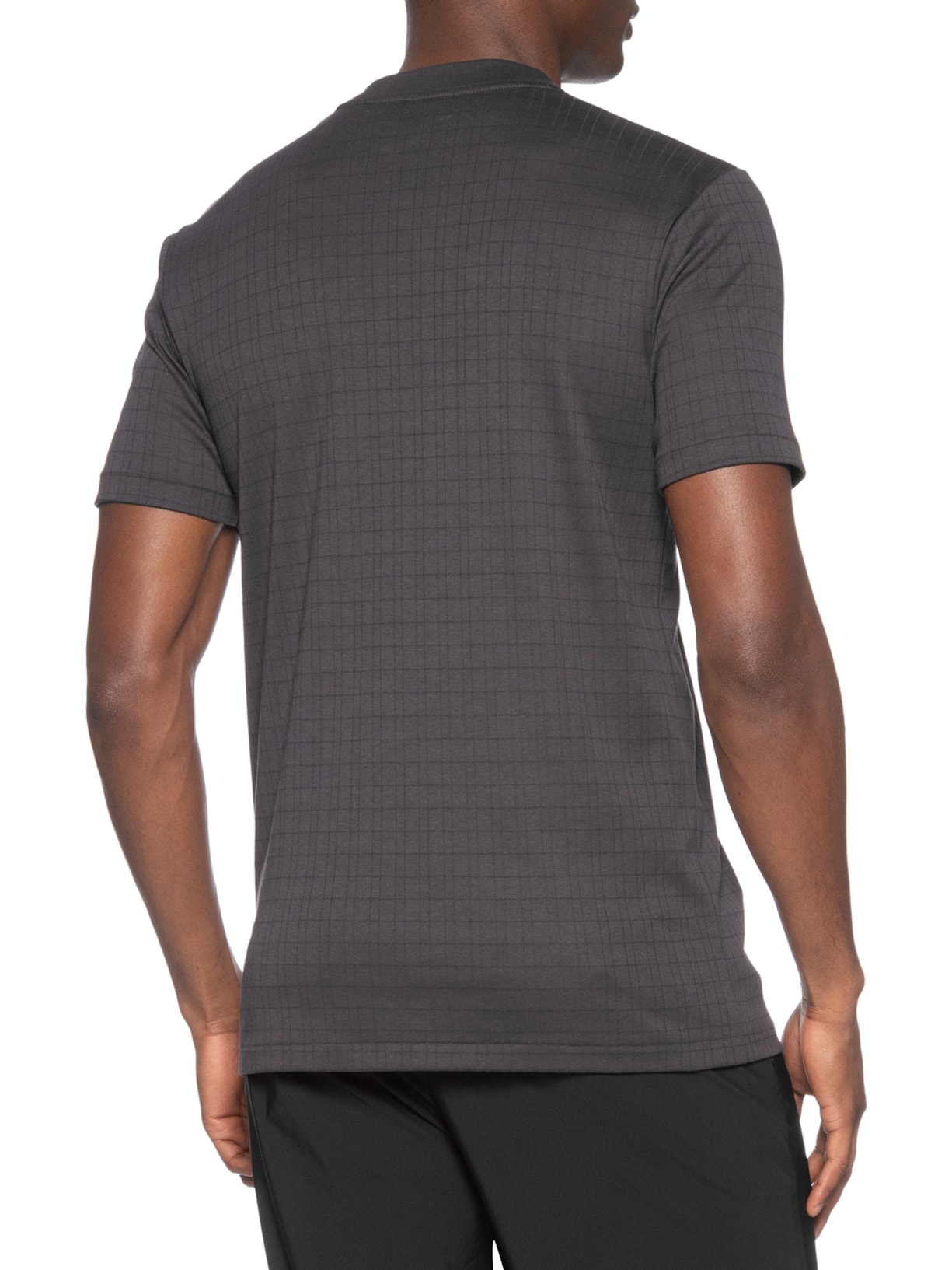 Camiseta Masculina Maquinetada Gola Média Cinza Ricardo Almeida