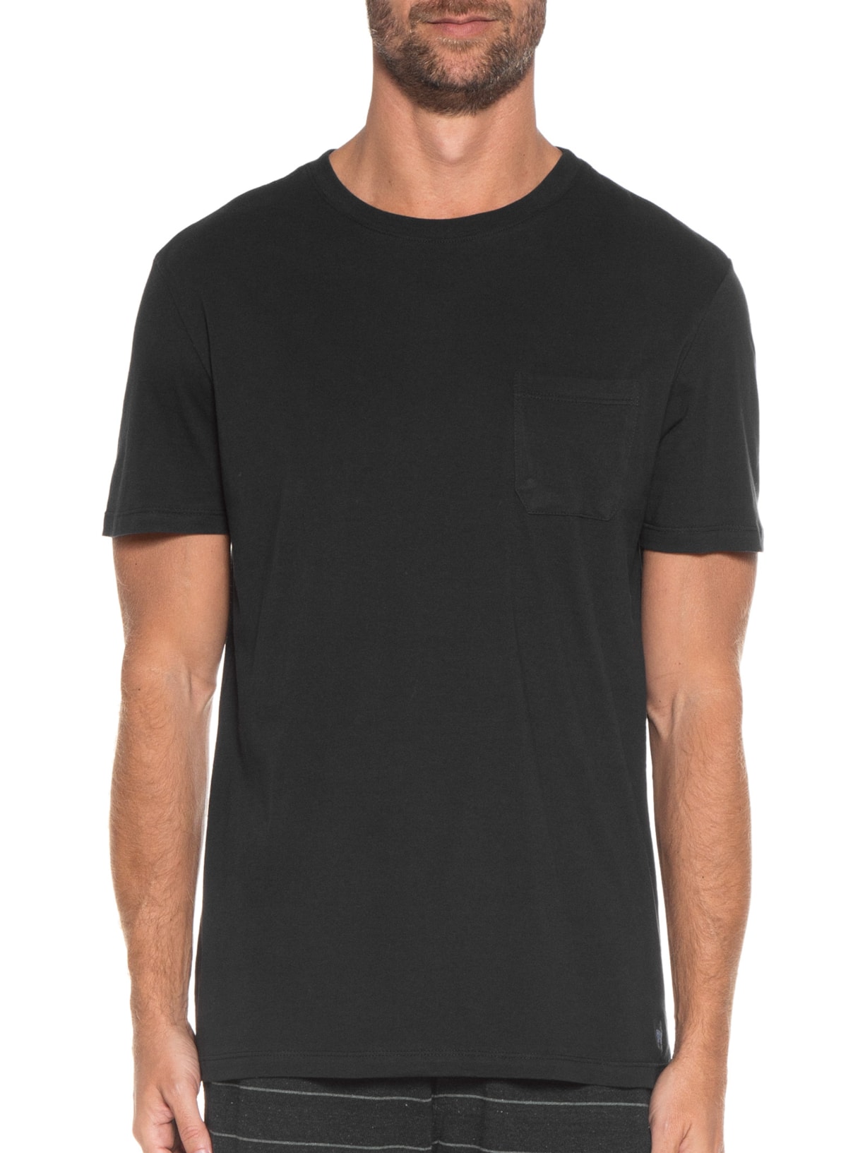 Camiseta Masculina Marlim Aquarela Preto Zapalla