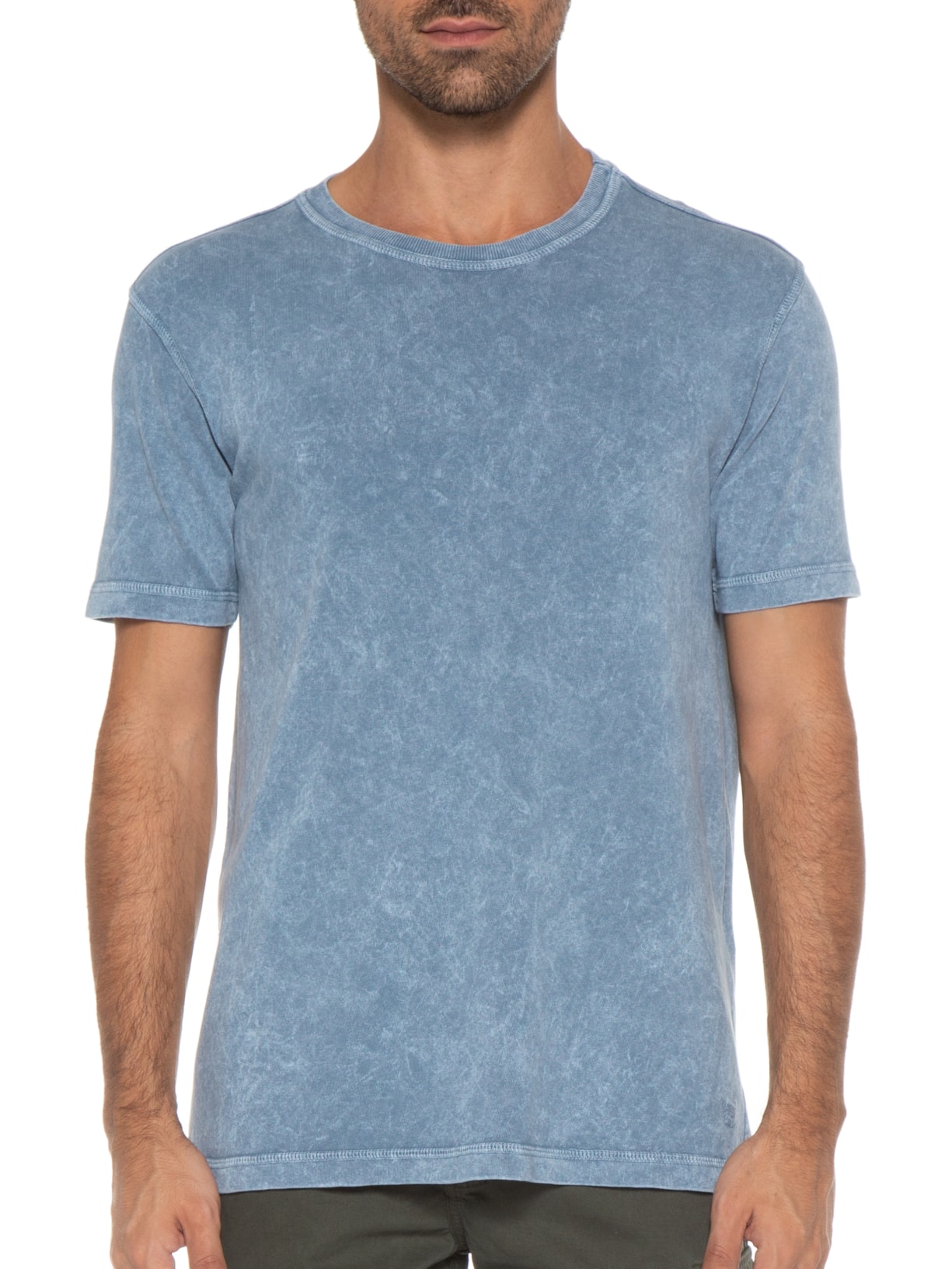 Camiseta Masculina Marmorizado Leve Azul Zapalla