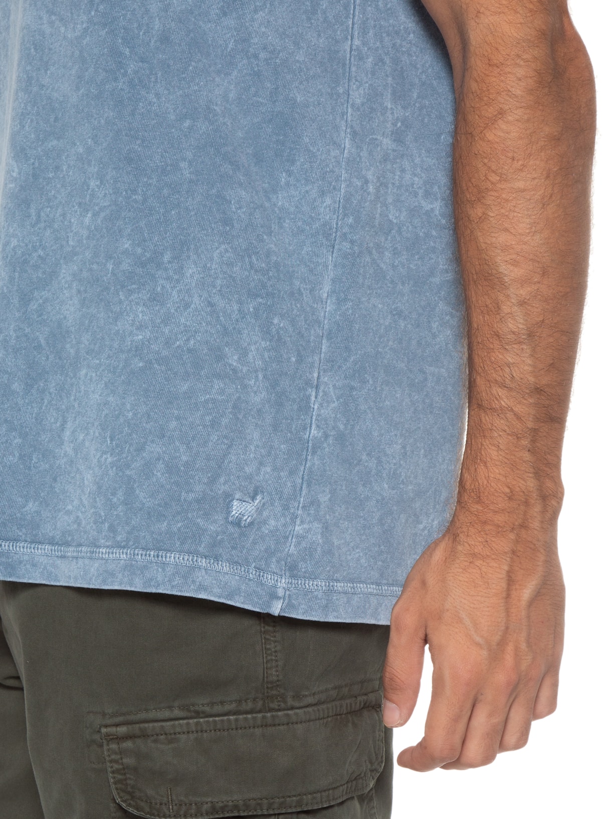 Camiseta Masculina Marmorizado Leve Azul Zapalla