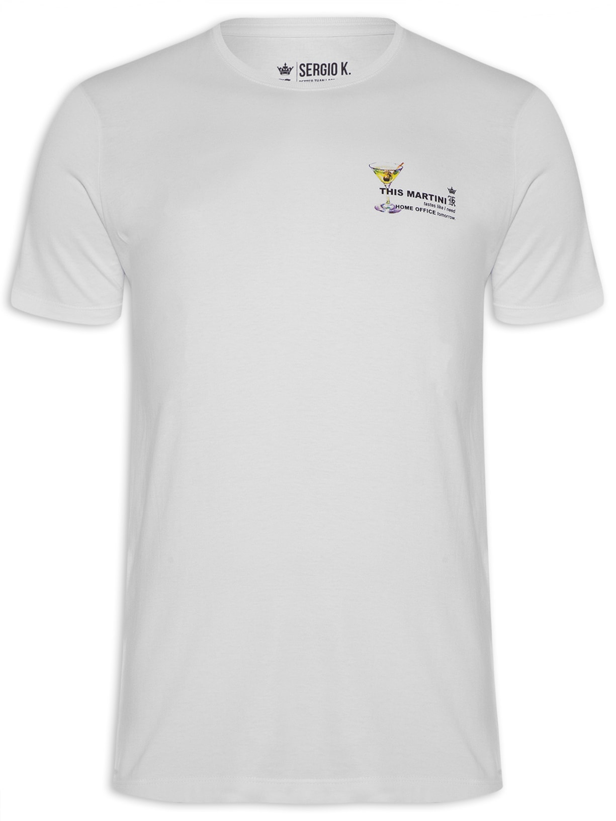 Camiseta Masculina Martini H Office - Branco