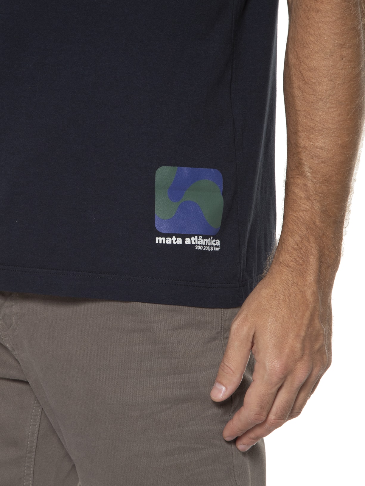 Camiseta Masculina Mata Atlântica Azul Foxton