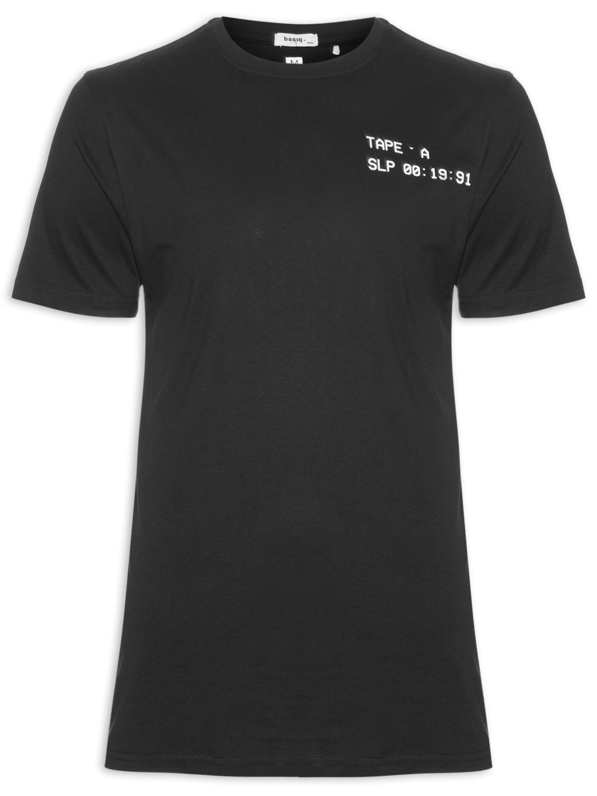 Camiseta Masculina Máximo Estampada Manga Curta - Preto