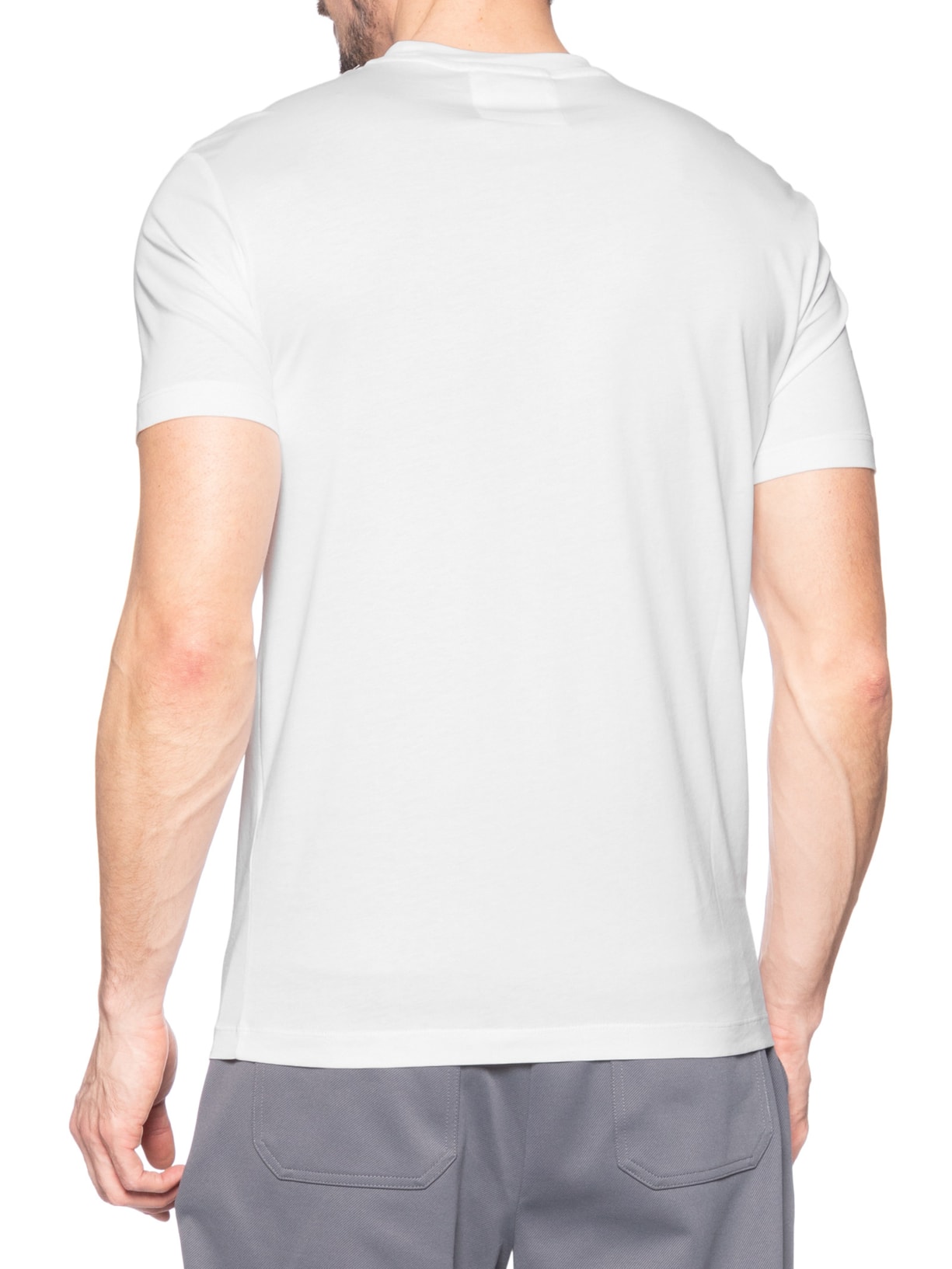 Camiseta Masculina Mc Logo Branco Emporio Armani