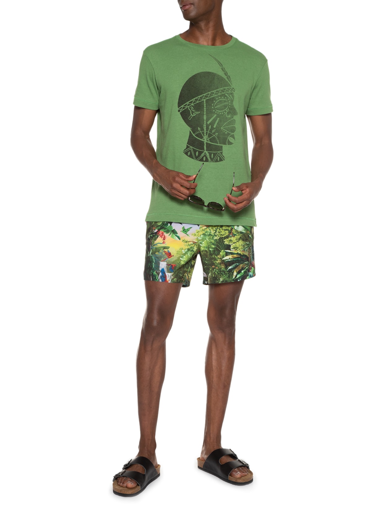 Camiseta Masculina Mc Oxossi Verde Osklen