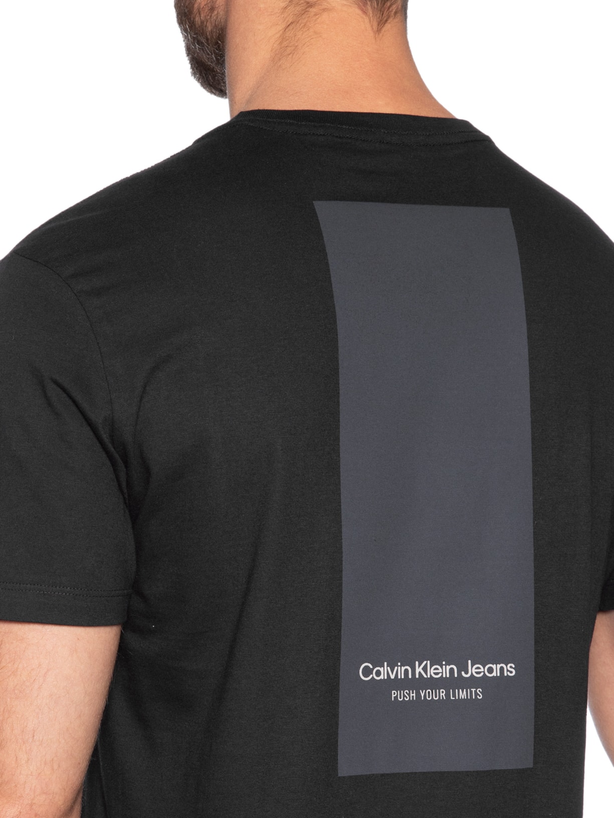 Camiseta Masculina Mc Push Your Limits Preto Calvin Klein Jeans