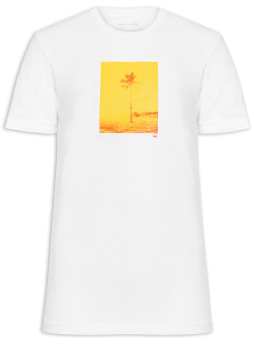 Camiseta Masculina Mc Rough Rio Postcard - Branco