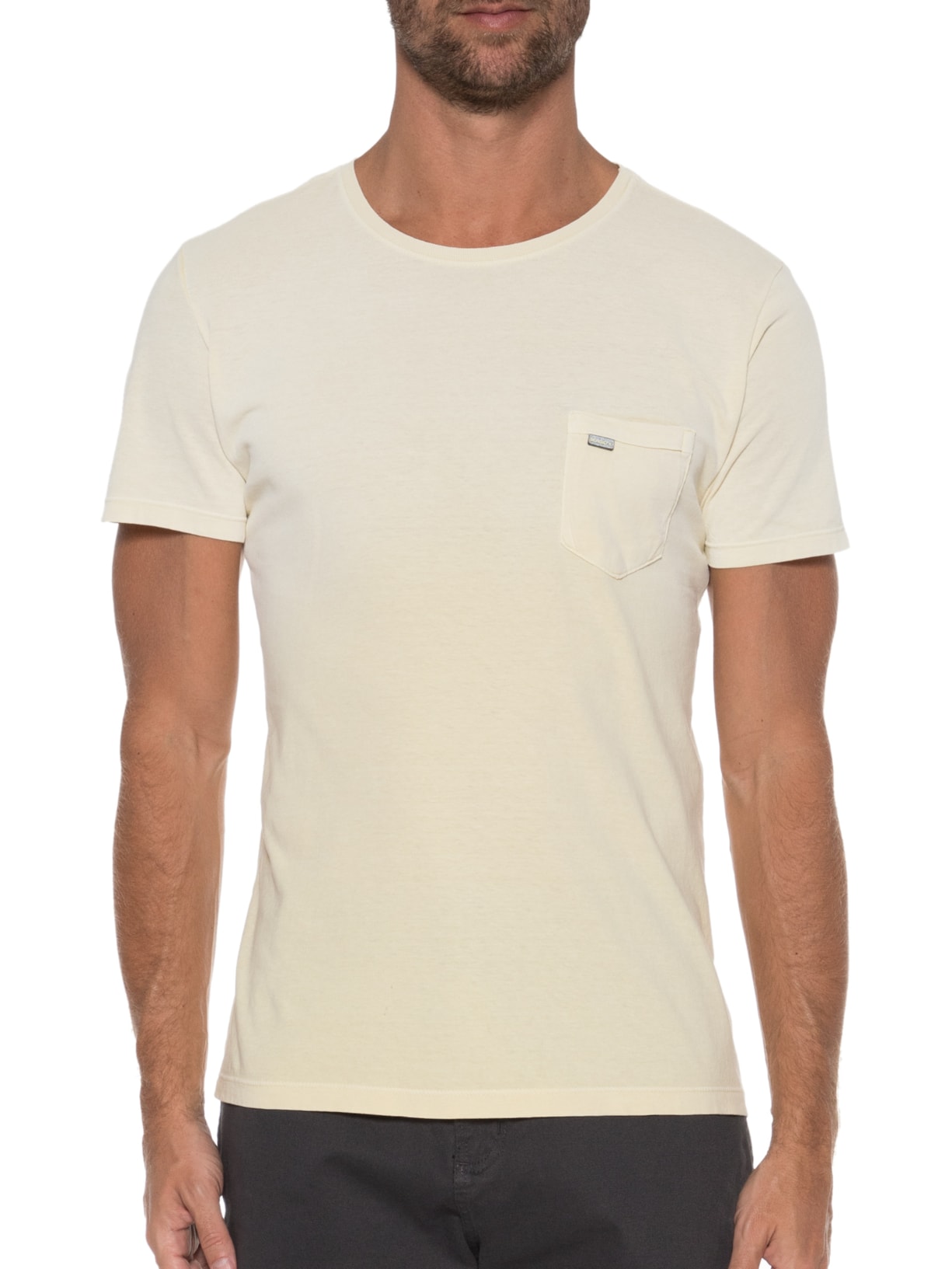 Camiseta Masculina Mc Spray Bolsinho Amarelo Sergio K