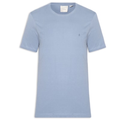 Camiseta Masculina Meia Malha - Azul