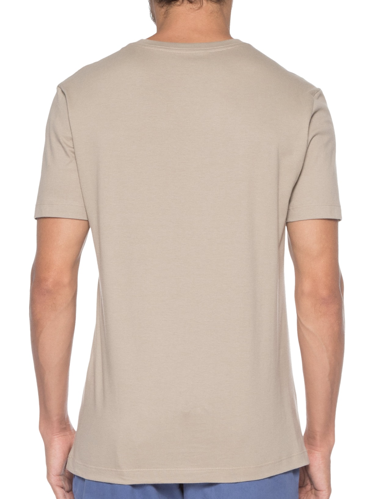 Camiseta Masculina Meia Malha Estampa Visionary Bege Vr