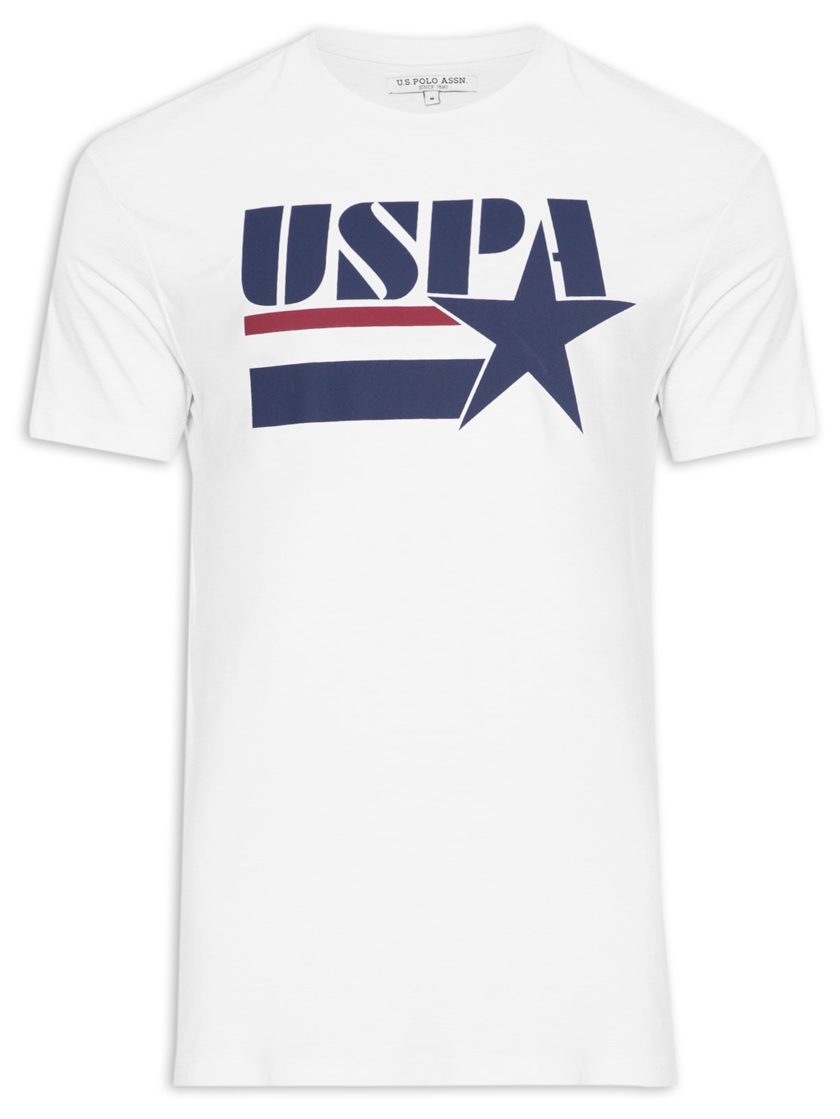 Camiseta Masculina Meia Malha Regular Fit Gola Careca - Branco