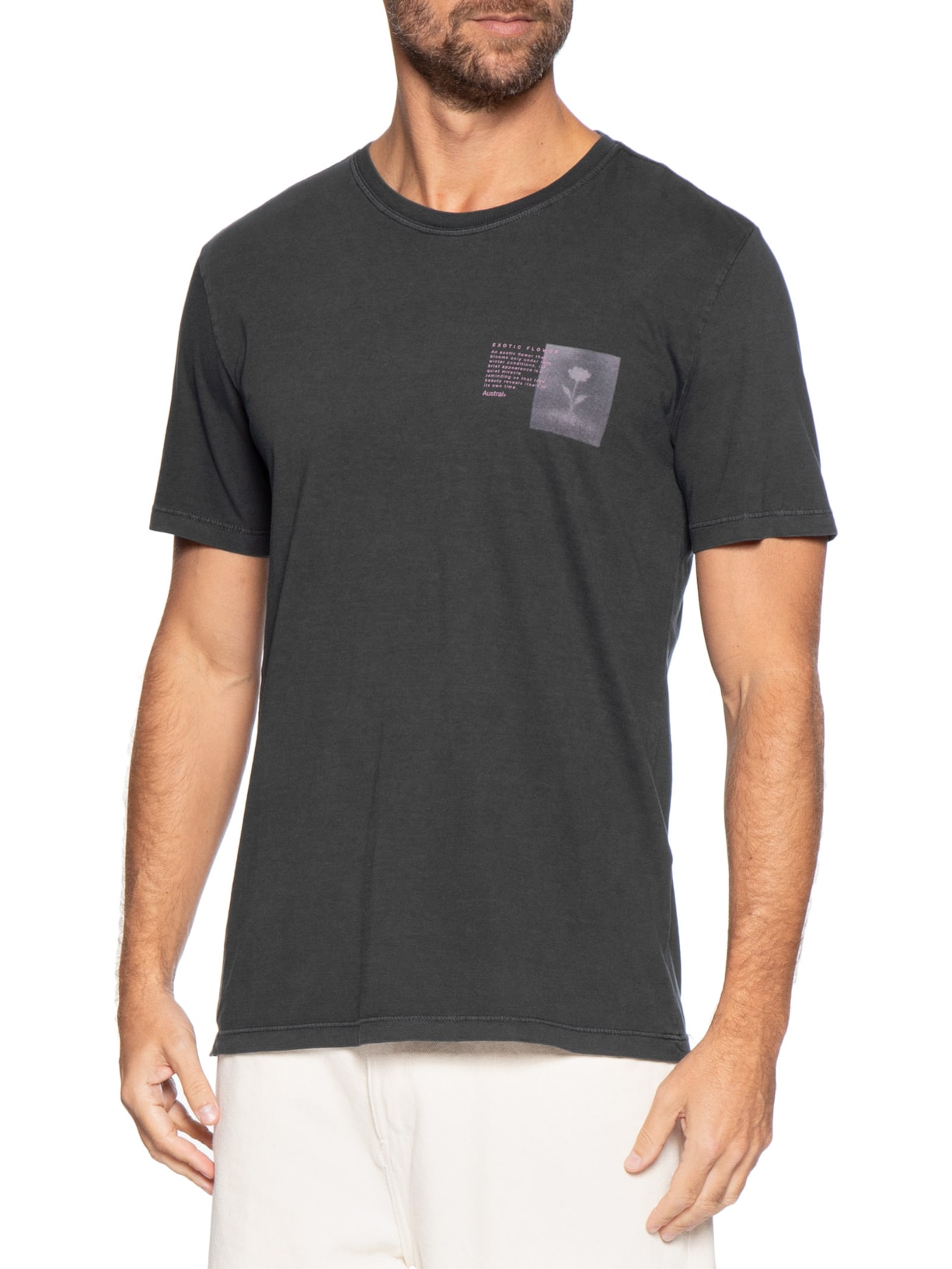 Camiseta Masculina Memory Preto Austral