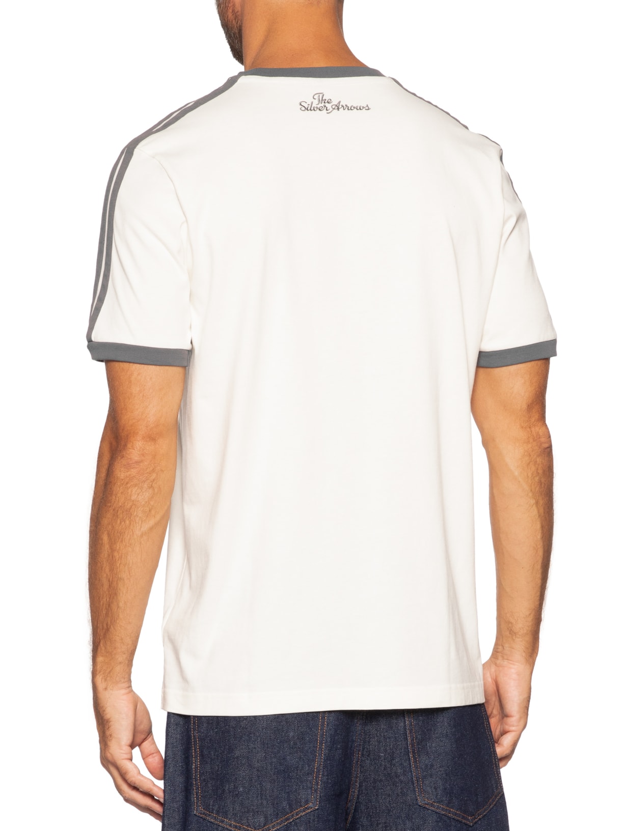 Camiseta Masculina Mercedes Amg Petronas Off White Adidas + Mercedes