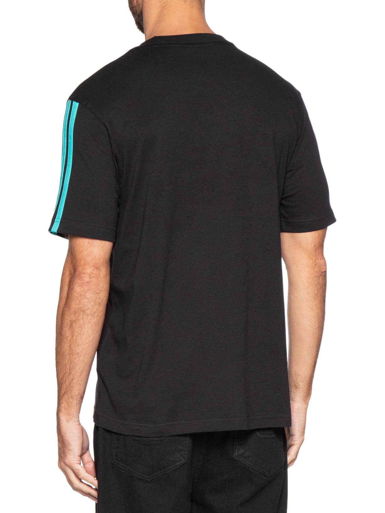Camiseta Masculina Mercedes Petronas Preto Adidas + Mercedes