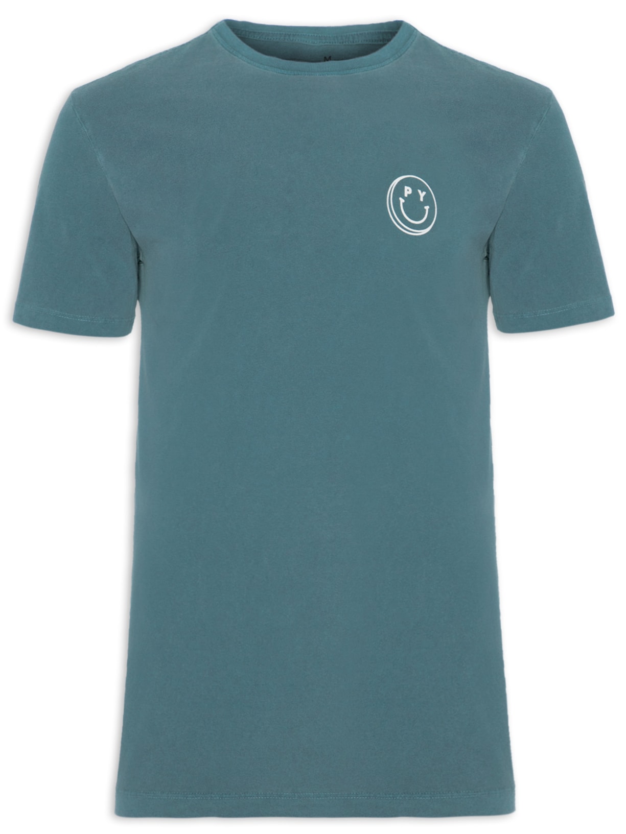 Camiseta Masculina Mescla Smile - Azul