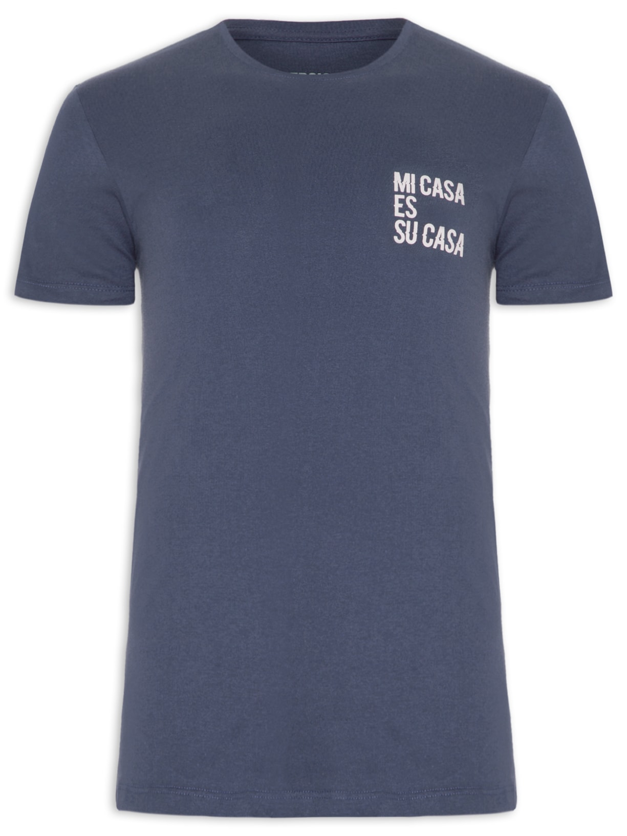 Camiseta Masculina Mi Casa - Azul