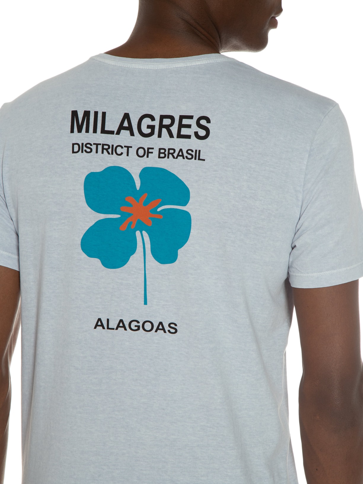 Camiseta Masculina Milagres Azul Sergio K
