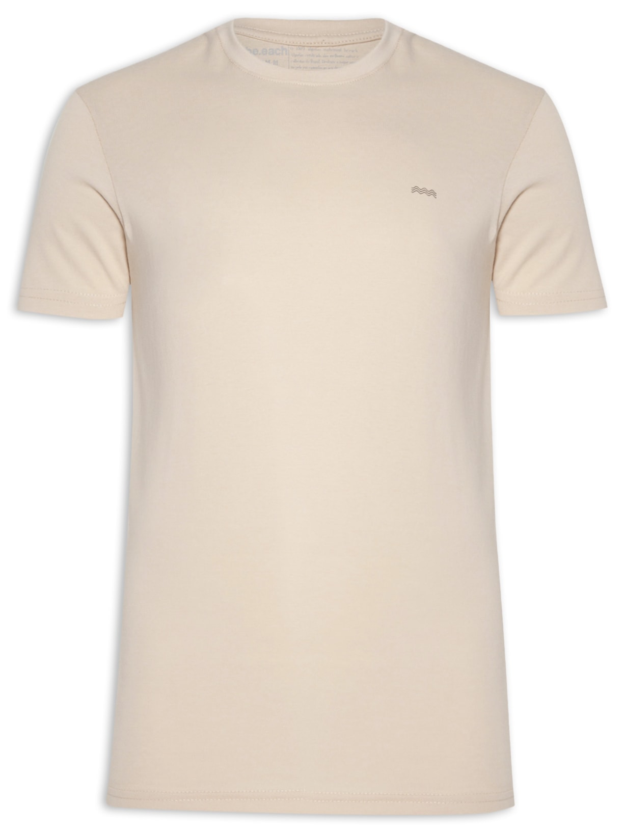 Camiseta Masculina Milagres Estampa Flor - Bege