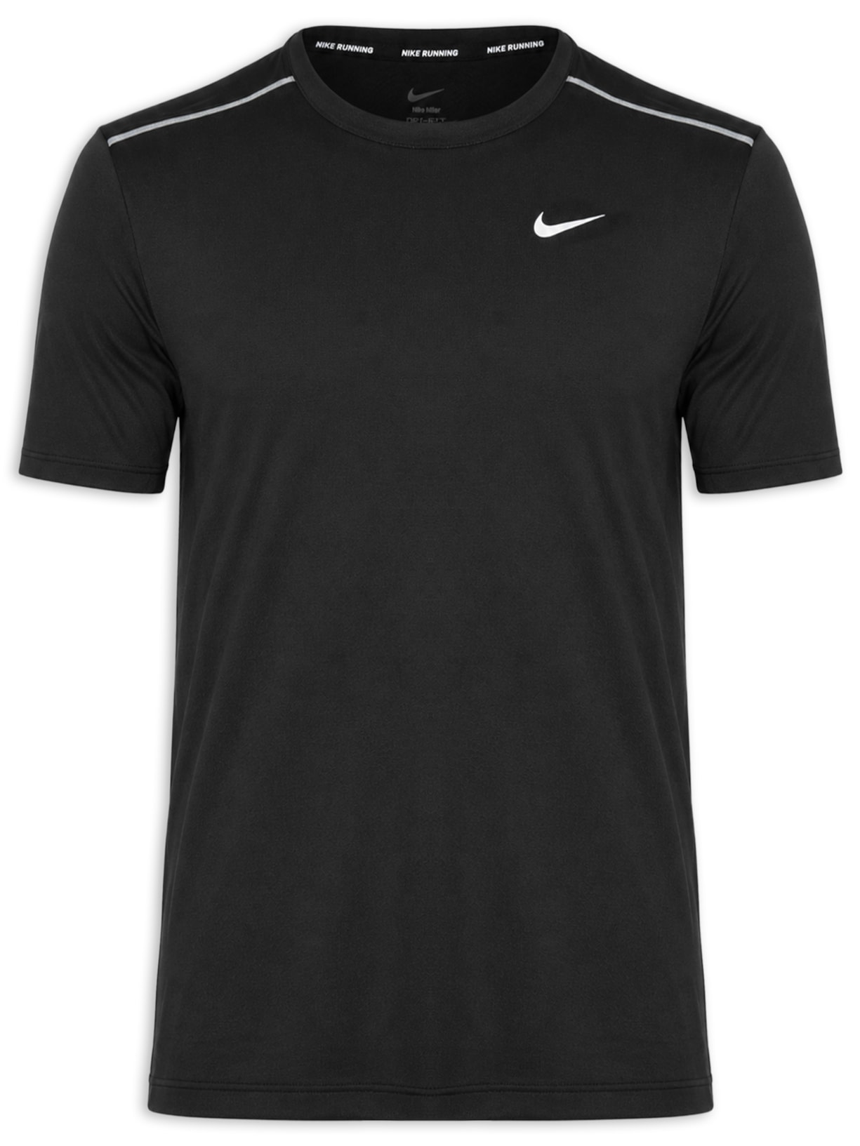 Camiseta Masculina Miler Dri-FIT Preto Nike