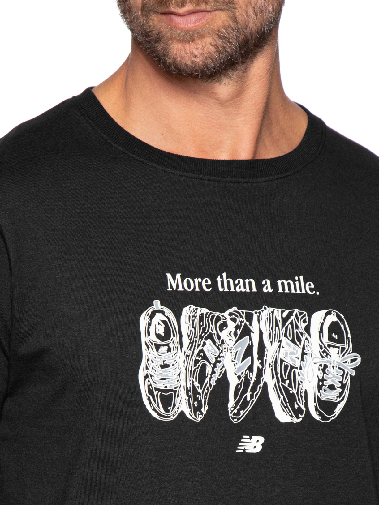 Camiseta Masculina Miler Preto New Balance