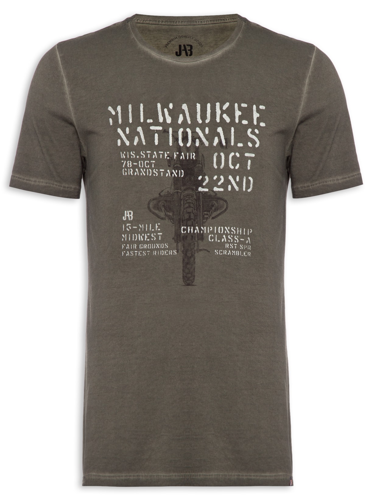 Camiseta Masculina Milwaukee Moto - Verde