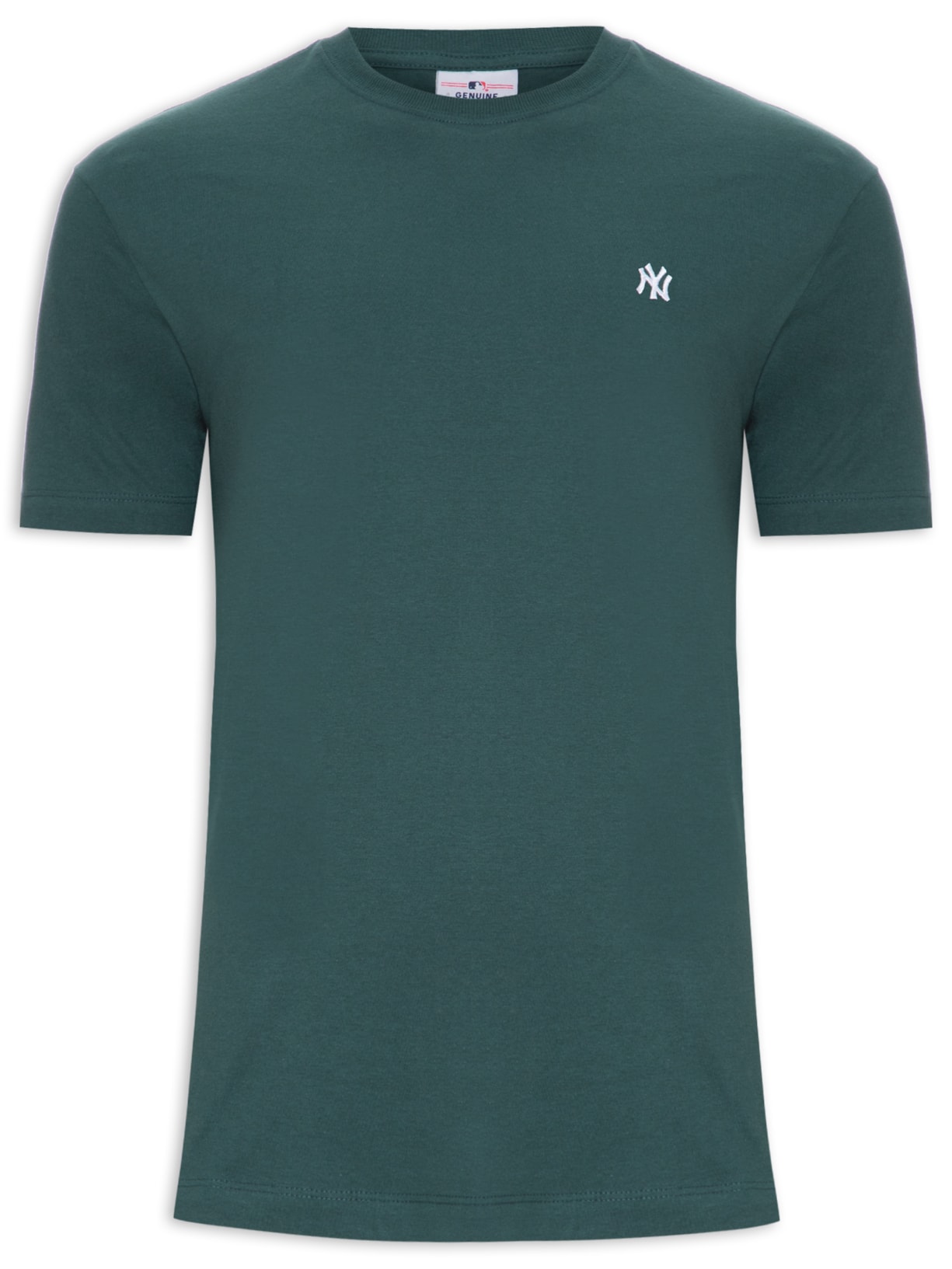 Camiseta Masculina Mini Bordado Neyyan Verde New Era