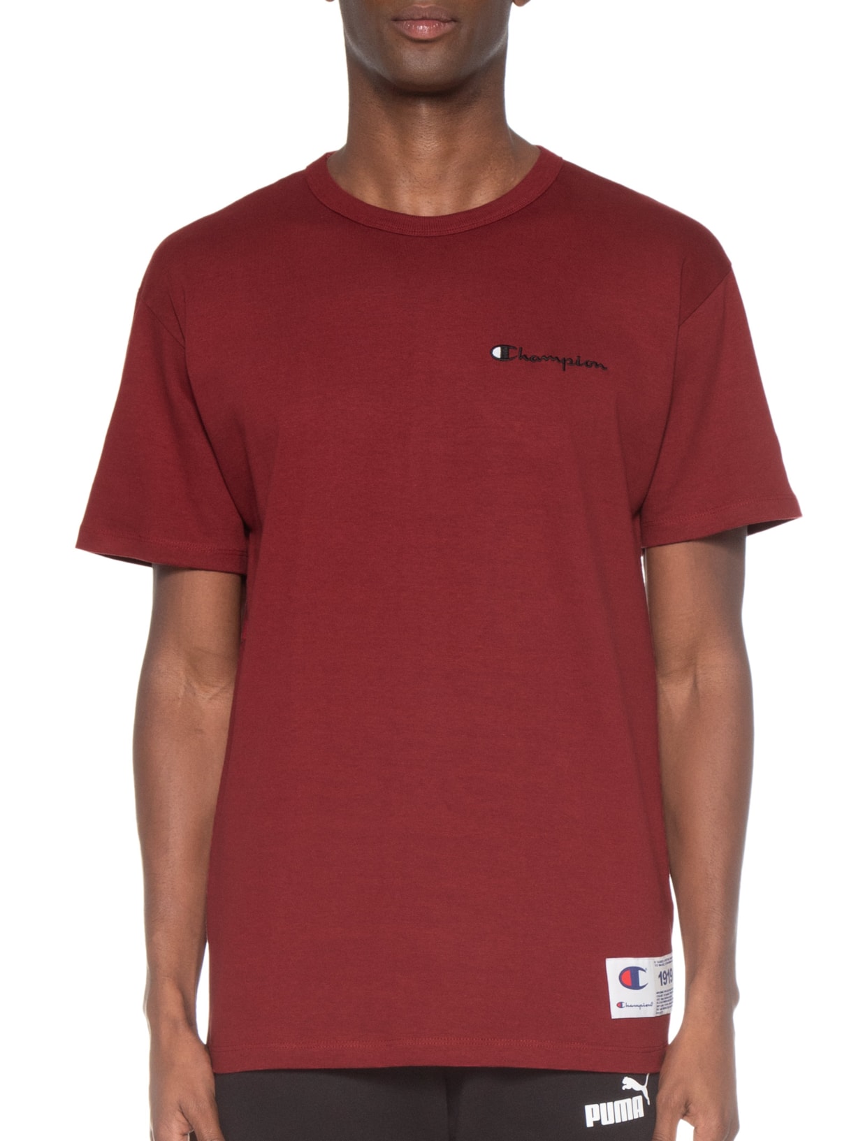 Camiseta Masculina Mini Logo Script Vermelho Champion