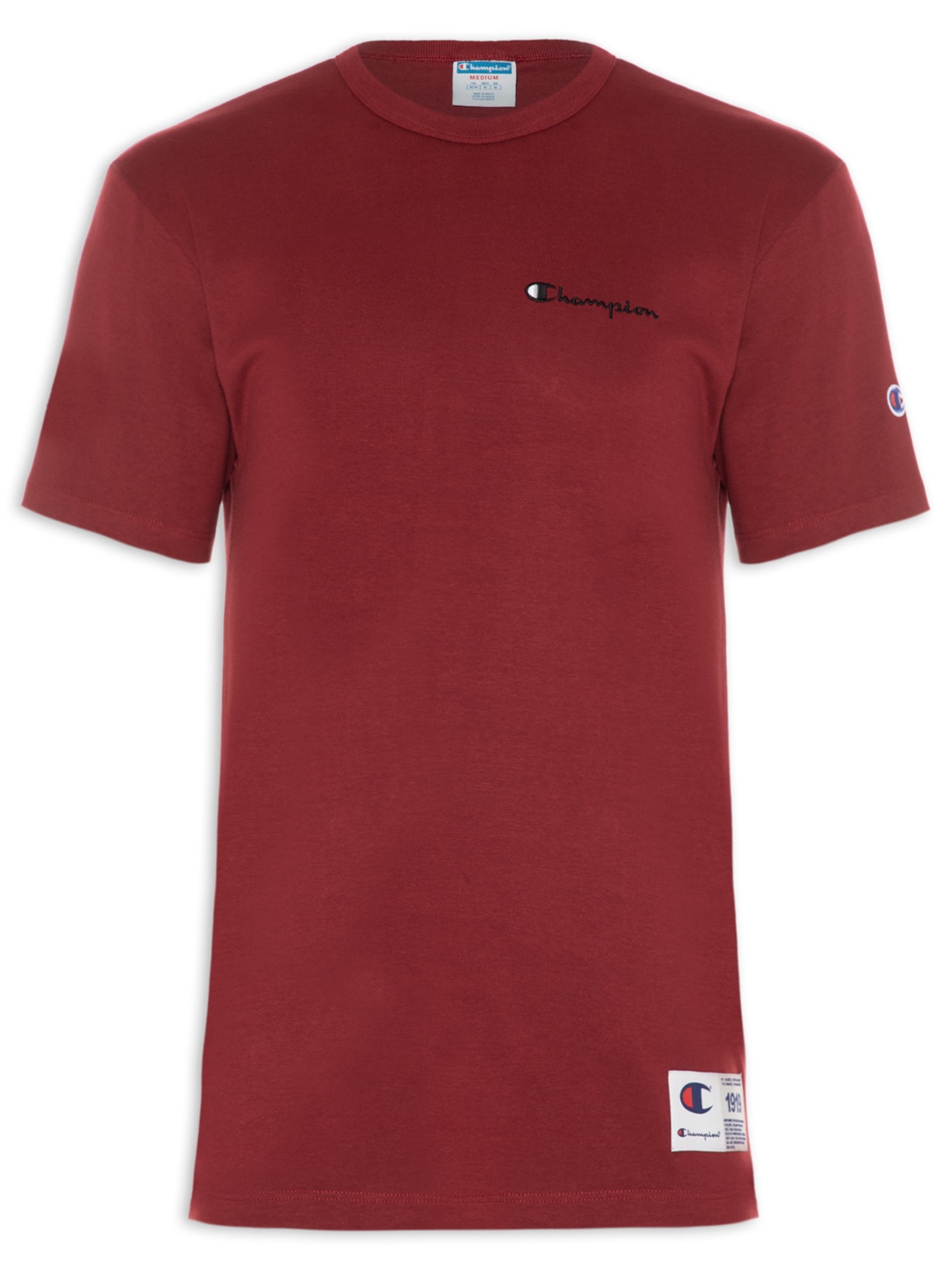 Camiseta Masculina Mini Logo Script Vermelho Champion