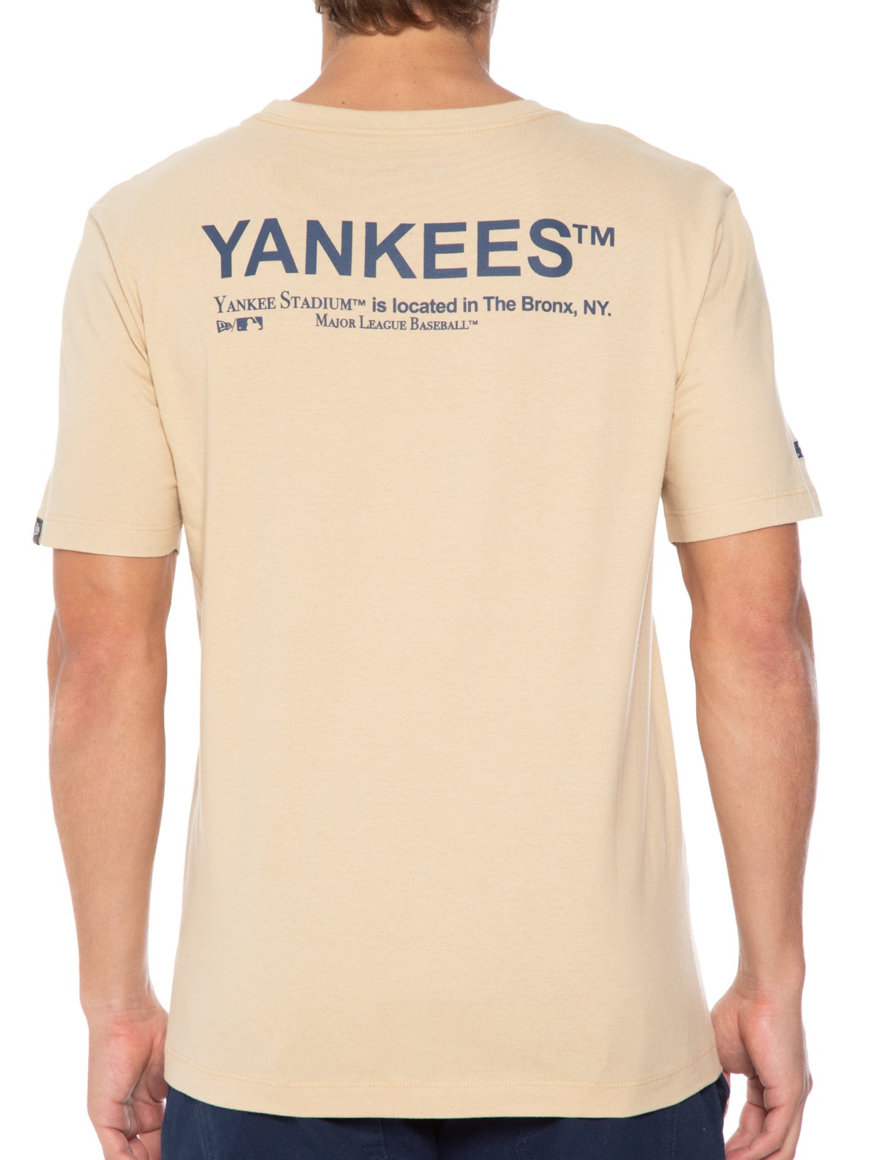 Camiseta Masculina Minimal Neyyan Bege New Era