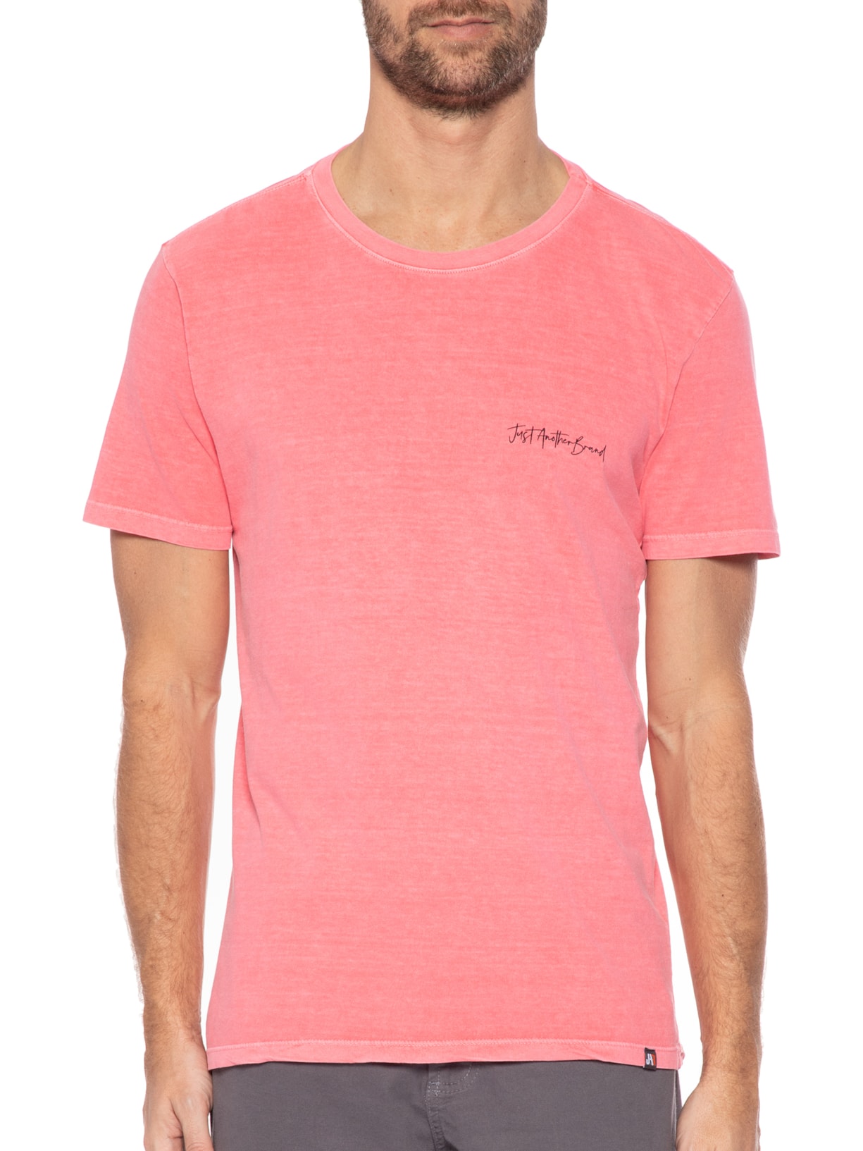 Camiseta Masculina Minimal Surf Rosa Jab